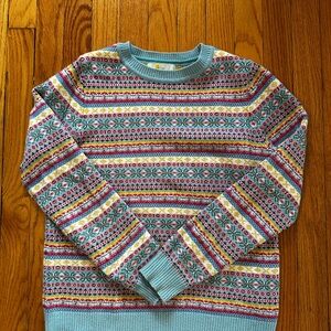 Boden Edie Fair Isle Crewneck Sweater